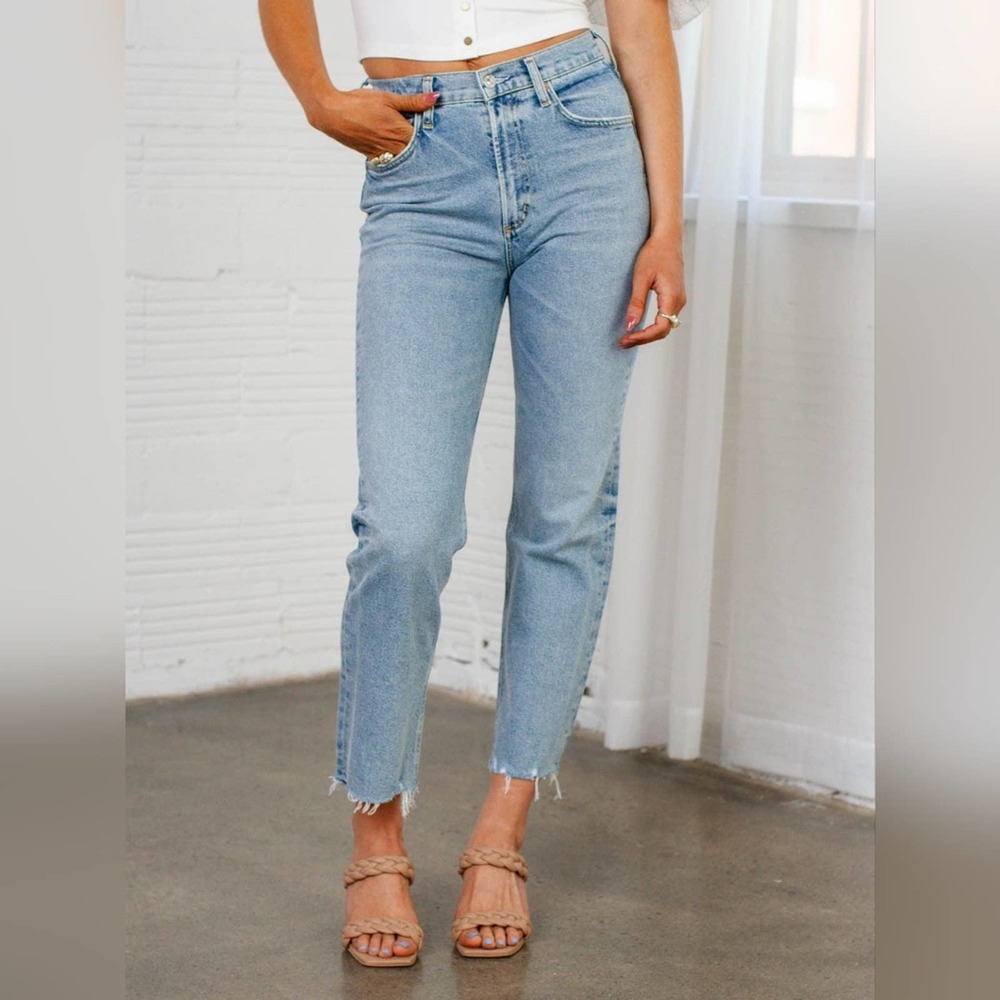 Citizens Of Humanity Daphne High Rise Straight Leg Jean In Checkmate 28